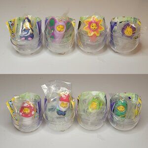 Winnie The Pooh Peek-a-Pooh #12 Garden Series Complete Set Of 8 + 1 Vending Card